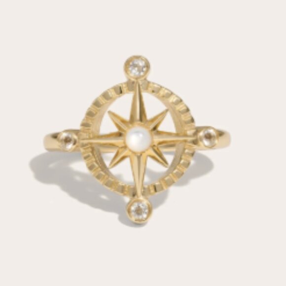 Awe Inspired - Compass Rose Ring - Picture 1 of 3